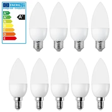12x 8x E14 E27 светодиодный 5 Вт свеча форма лампы теплый белый свет/лампы бытовые товары
