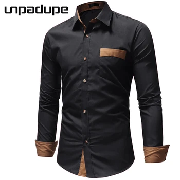 

Men Clothes 2018 New Brand Men Shirt Business Dress Long Sleeve Slim Fit Chemise Homme Casual Male Mens Shirt Hawaiian Shirts BS