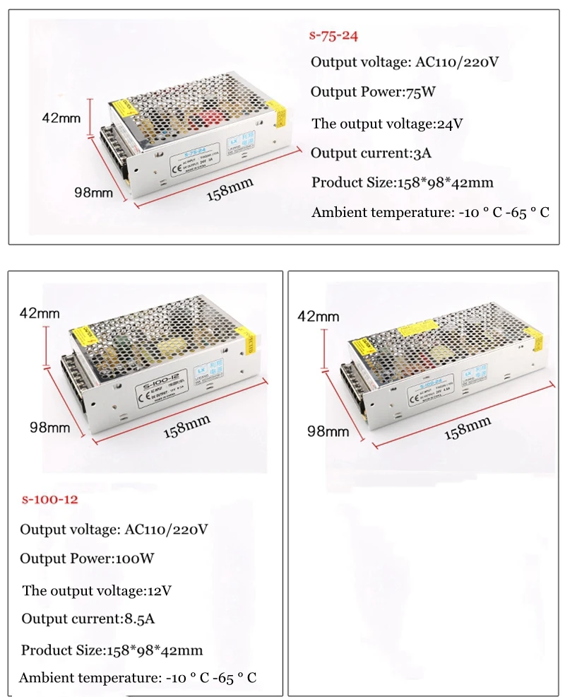 Питание DC5V 12V 24V 1A 2A 3A 5A 10A 12A 15A 20A 30A 40A 50A 60A светильник ing трансформатор для Светодиодные ленты светильник переключения Мощность