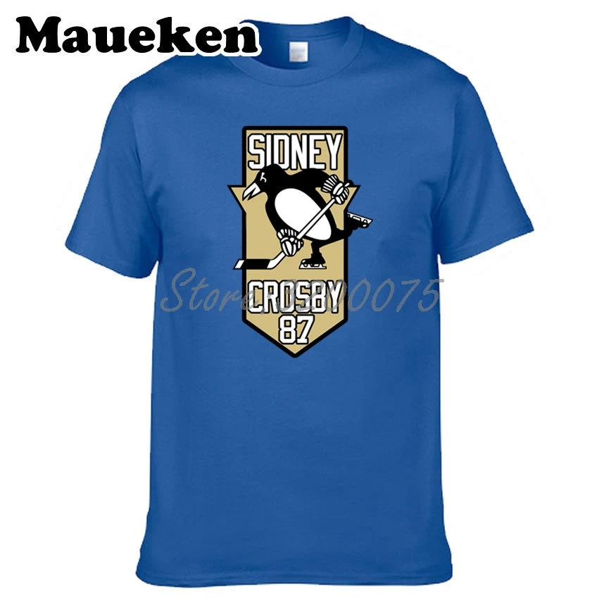 Мужской стиль 87 Sidney Crosby футболки с круглым вырезом хлопок короткий рукав W0518100 - Цвет: 7