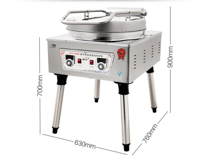 Электрическая печь электрическая сковорода большого блина с двойным нагревом для блинница электрическая блинная выпечка машина YF-1580
