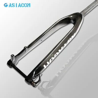 ASIACOM полностью углеродное волокно горный велосипед прямая трубка вал передняя