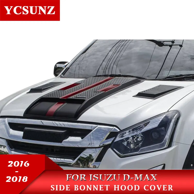 Капот совок капюшон для ISUZU D-MAX- черный, красный Raptor капот для ISUZU D-MAX YCSUNZ