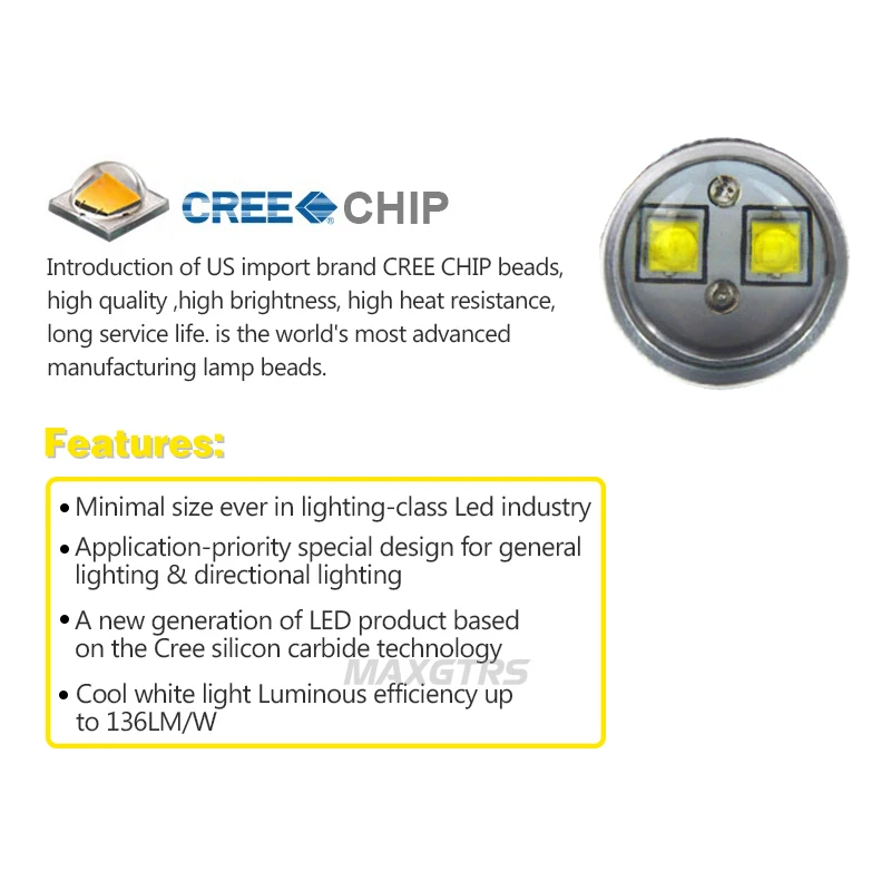 2x белые/красные/Янтарные 30 Вт чип CREE высокой мощности 7443 W21/5 T20 светодиодный ные