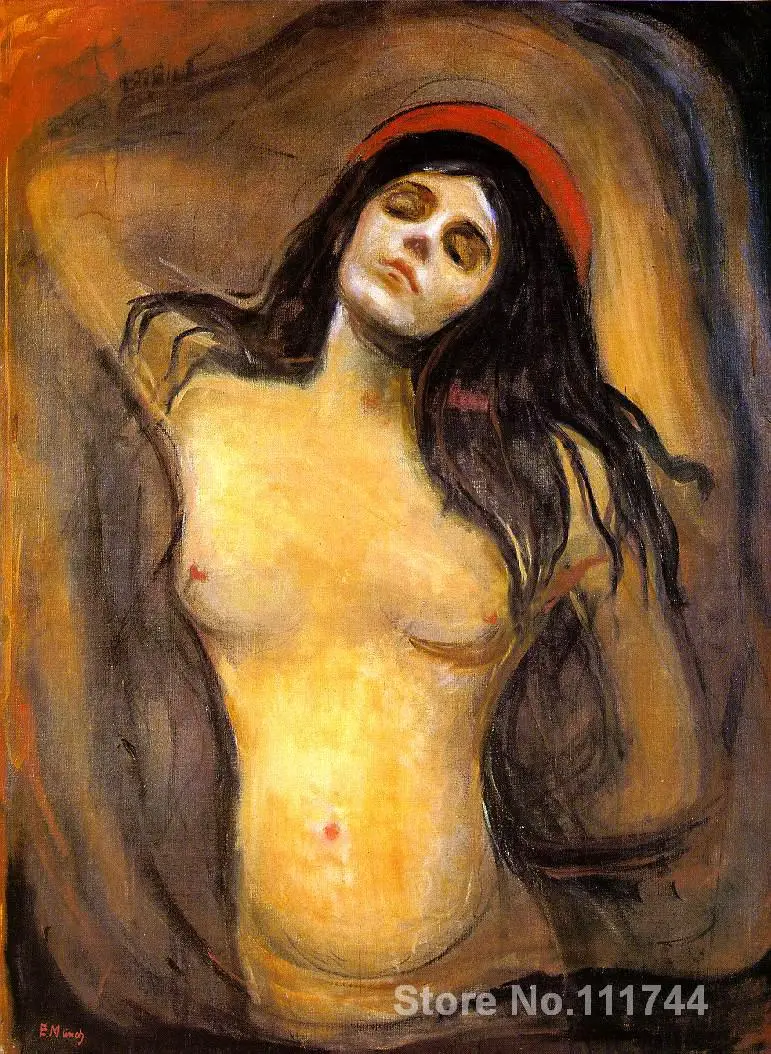 

Famous artwork Madonna Edvard Munch paintings for sale room decor Handmade High quality