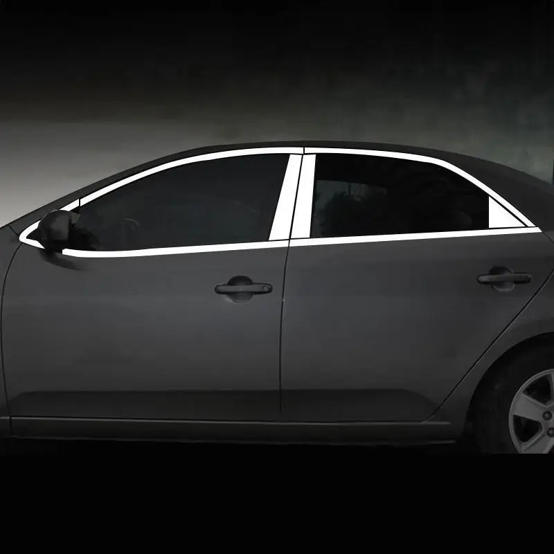 

Car Door Window Body Exterior Excent Auto Automovil Mouldings Covers Decoration 09 10 11 12 13 14 15 16 17 18 19 FOR Kia Forte