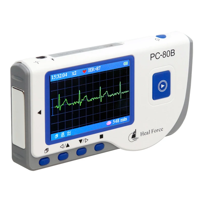 Портативный Монитор Сердечного ЭКГ функция непрерывного измерения Тип usb lcd Расширенный мониторинг сердечного ритма динамический электрокардиограф