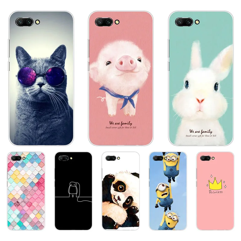 Huawei honor 10 Case Silicon Painted animals Painting Soft TPU Back Cover for Protect Phone cases shell |