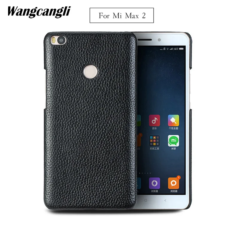 

JUNDONG For Xiaomi Mi Max 2 case leather business phone case For Xiaomi Mi Max 3 8 8se case lychee business phone case