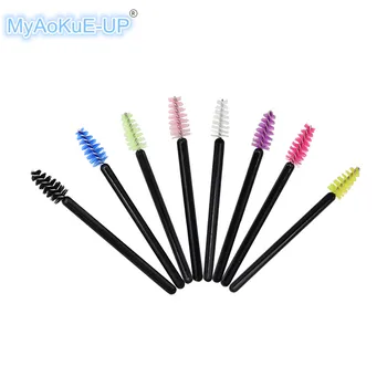 

500pcs/lot One-off Lash Brush Mascara Wands Mini Disposable Eyelash Brushes Eyelash Extension Tools