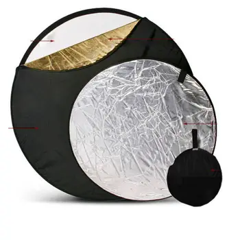 

60cm 24" 5-in-1 Studio Light Multi Collapsible Photo Reflector Board Panels Disc