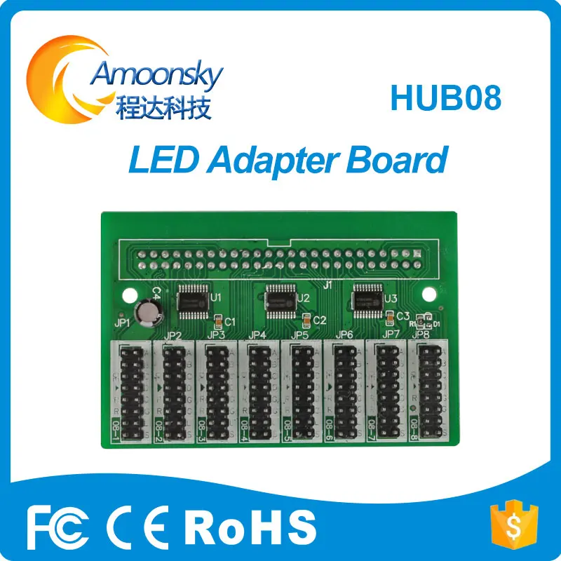 

Hub08A led pinboard adapter board for LED receiver LED controrl system module card