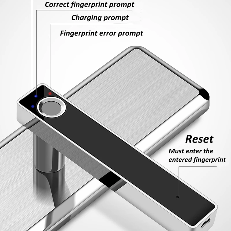 Нержавеющая сталь отпечаток пальца головка полупроводниковый отпечаток пальца замок умный дверной замок автоматический Безопасный электронный дверной замок