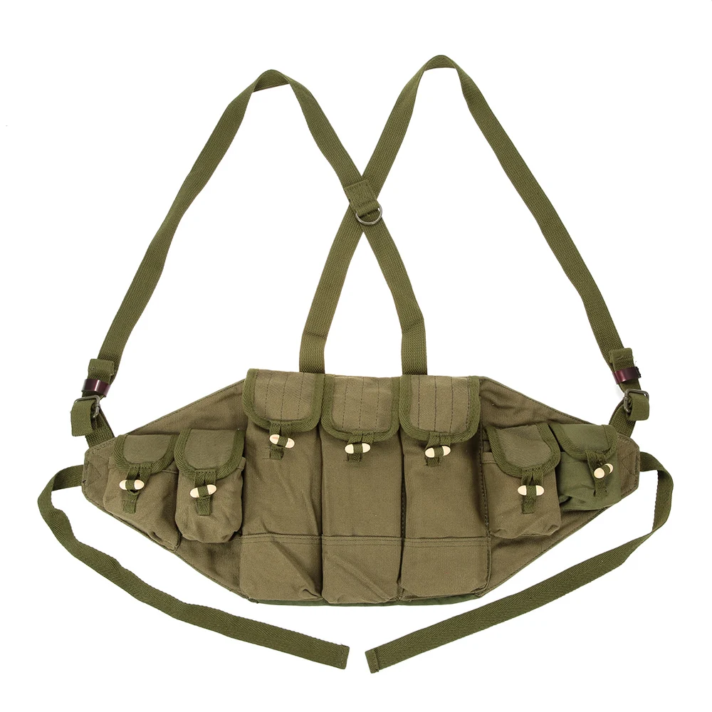

Tactical Vest Canvas Military Vest Ammo Chest Rig Magazine Carrier Combat Hunting Vest Army Hunting Accessoris Pouches Platform