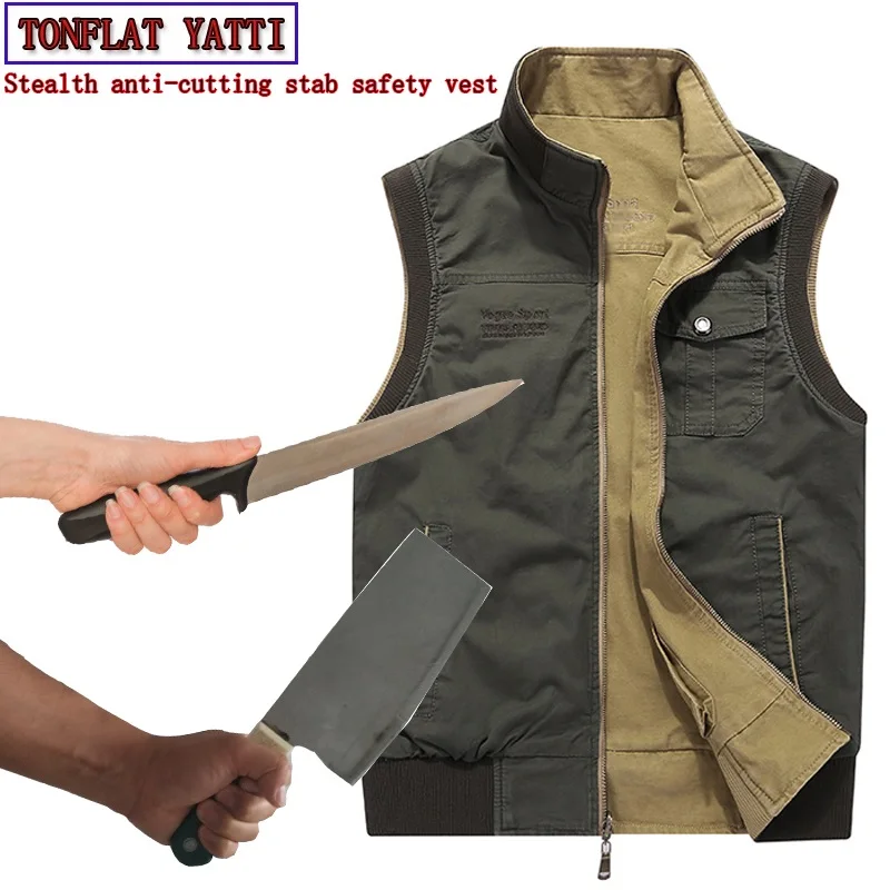 Self defense anti cutting stab resistant safety function covert stab