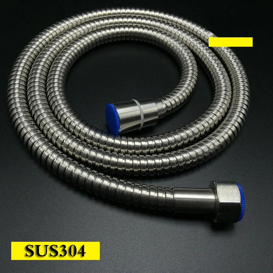 Free Shipping 304 brushed nickel Shower Hose Stainless Steel Bathroom Heater Water Head Pipe
