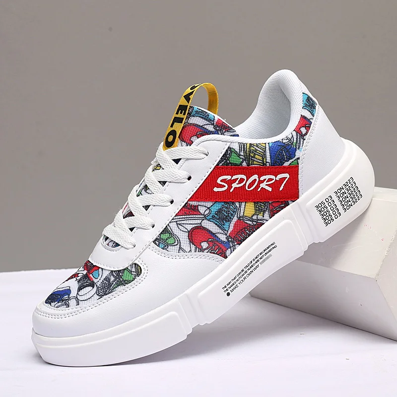 cheap Designer Sneakers Men Street Hip Hop Flats Comfortatble Split Leather Fashion Casual Shoes High Platform Non slip Bible Shoes