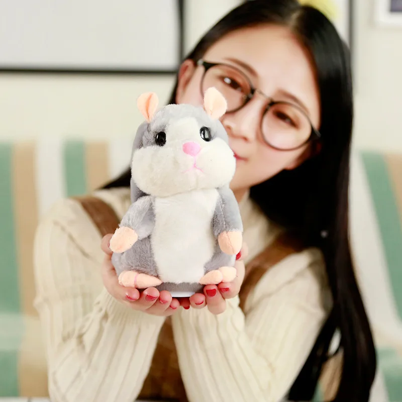 

Dropshipping Talking Hamster Recording Voles Imitate Speak Sound Repeat Children Partner Plush Toy Stuffed & Plush Animals Gift