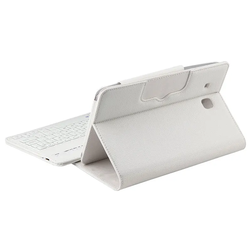

New Wireless Bluetooth Keyboard + PU Leather Stand Cover Case For Samsung GALAXY Tab E 9.6 T560