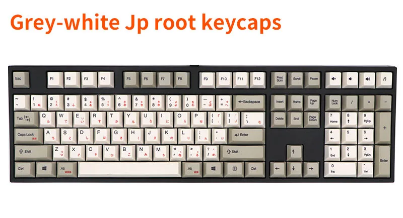 BGKP Новое поступление Японский Корейский keycap белый и серый краситель sub 108 клавиш для cherry mx механическая клавиатура