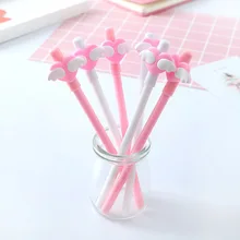 Coloffice, 2 шт./партия, милая мультипликационная гелевая ручка с крыльями, для студентов, инструмент для письма, черная ручка, 0,5 мм, школьные офисные принадлежности, детские призы