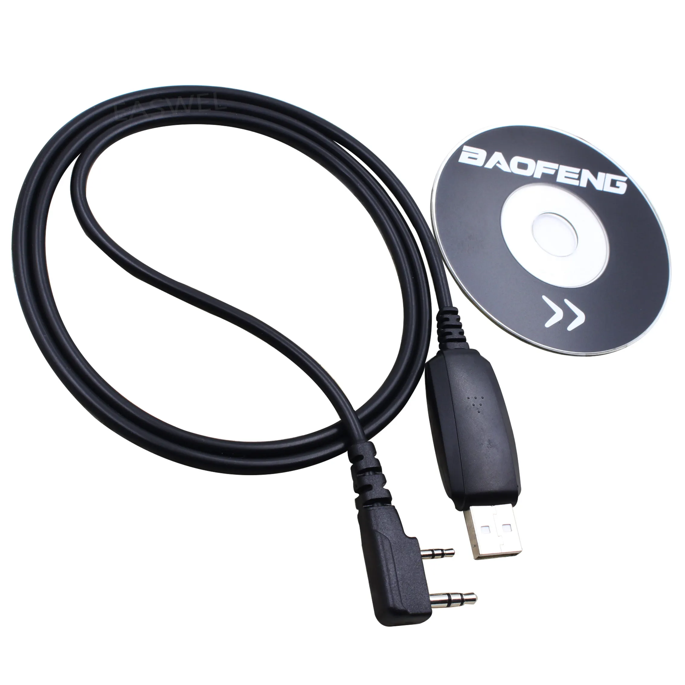 2 Контактный USB кабель для программирования + CD диск Baofeng Радио UV 5R 777S 666S BF 888S|Кабели