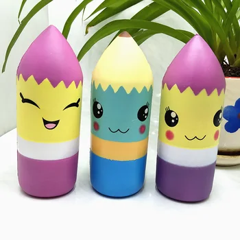 

New Squishy PU Slow Rebound Pencil Toy Foam Hand Kneading Fragrance Expression Dolls Rebound Toys Gift Toys for Children