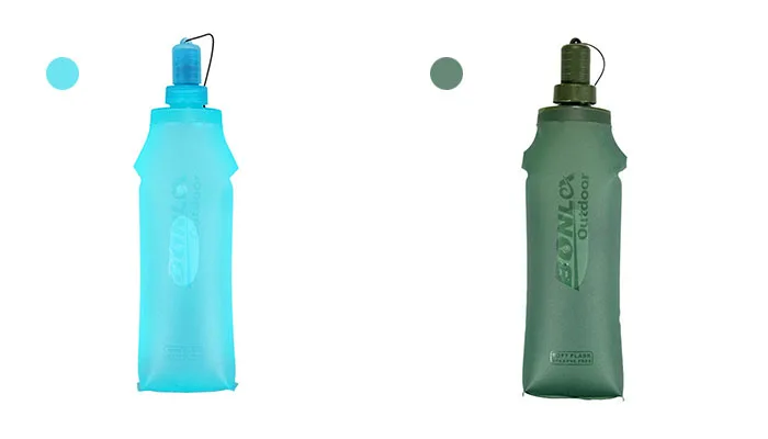 Переносная силиконовая складная бутылка для воды, 500 мл, силиконовая бутылка для воды для езды на велосипеде, на велосипеде, Спортивная бутылка для напитков, посуда для напитков
