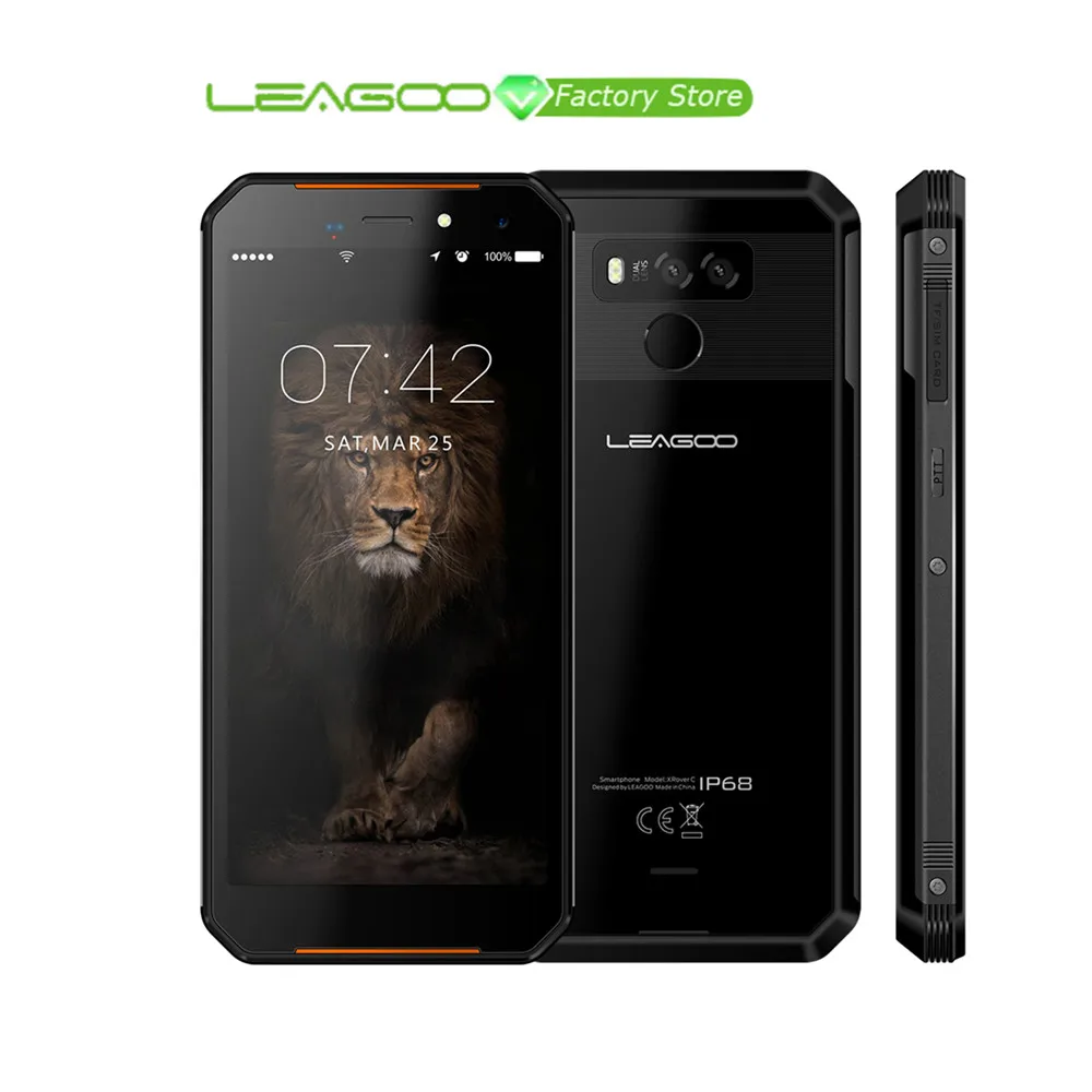 

LEAGOO XRover C IP68 NFC Smartphone 5.72" IPS 2GB RAM 16GB ROM 13MP Dual Cams 5000mAh Face Fingerprint Unlock 4G Mobile Phone