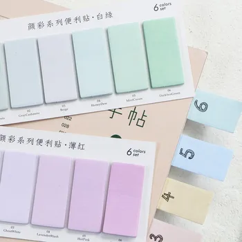 

1pcs N stickers posted paste color series 6 selection Memo Pad
