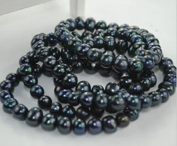 

Elastic 100% Genuine REAL Charm Fresh Water Pearl Bracelet Bangle Hot Cheap Fashion Jewelry