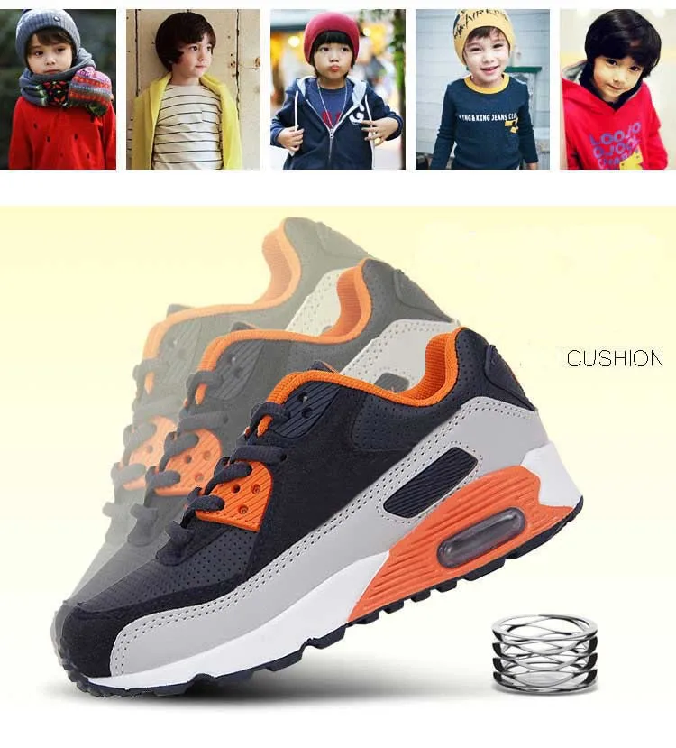 2019 новая Брендовая детская обувь мягкие кожаные дышащие кроссовки из сетки для мальчиков и девочек спортивная обувь для бега модная