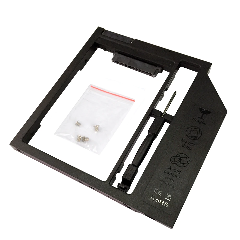 DeepFox Универсальный SATA 3 0 2nd HDD Caddy 9 5 мм для 2 &quot2 ТБ SSD чехол жесткий диск ноутбука DVD