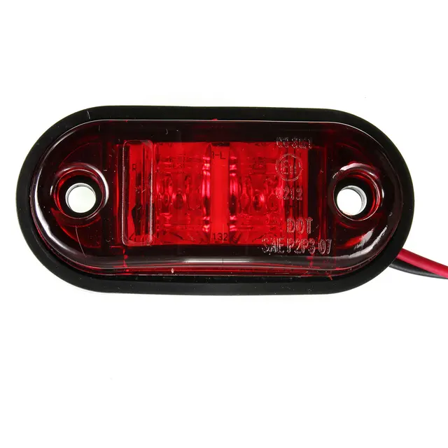 12V 24V 2 LED Side Marker Blinker Trailer Side Lights Clearance Lamp