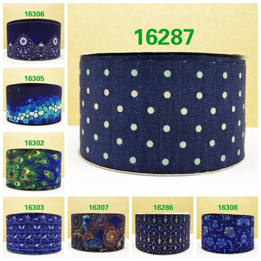 

Free shipping 50 yard cartoon printed grosgrain ribbon 16287