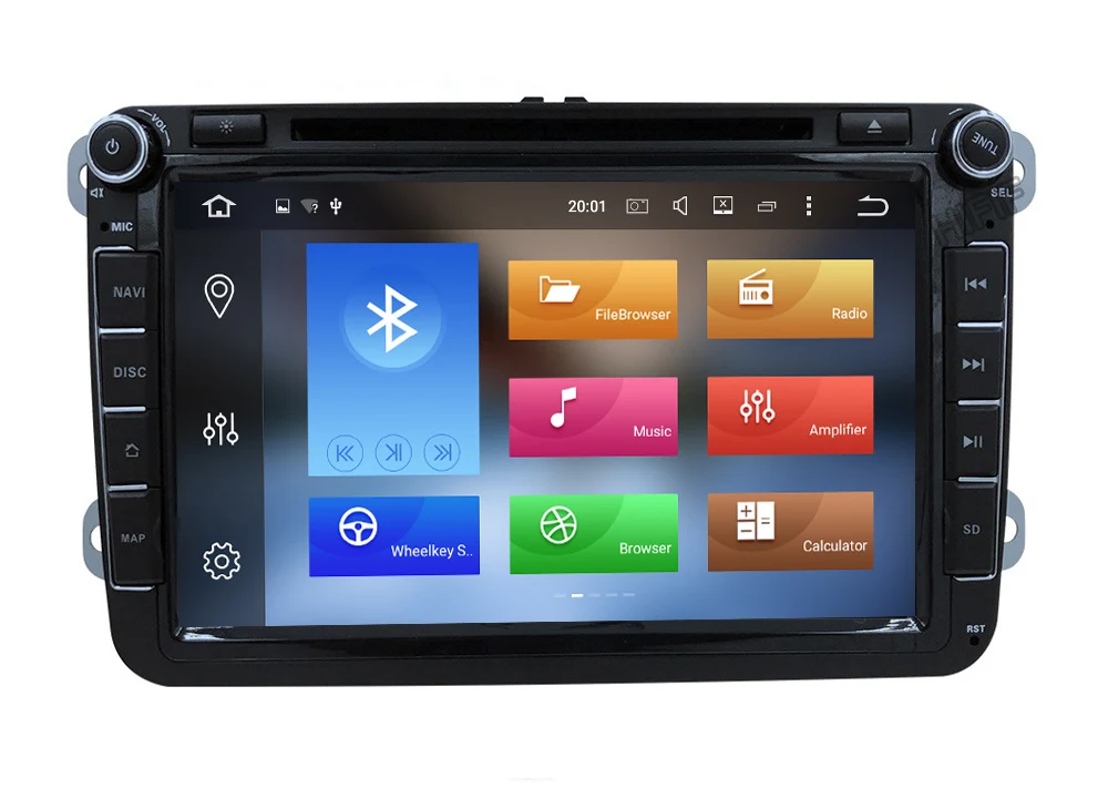 Best HIFIF 8"CAR DVD GPS navi 1024x600 Android 8.0 for VW golf 5 6 touran passat B6 sharan jetta caddy Tiguan EOS Radio GPS navi map 6