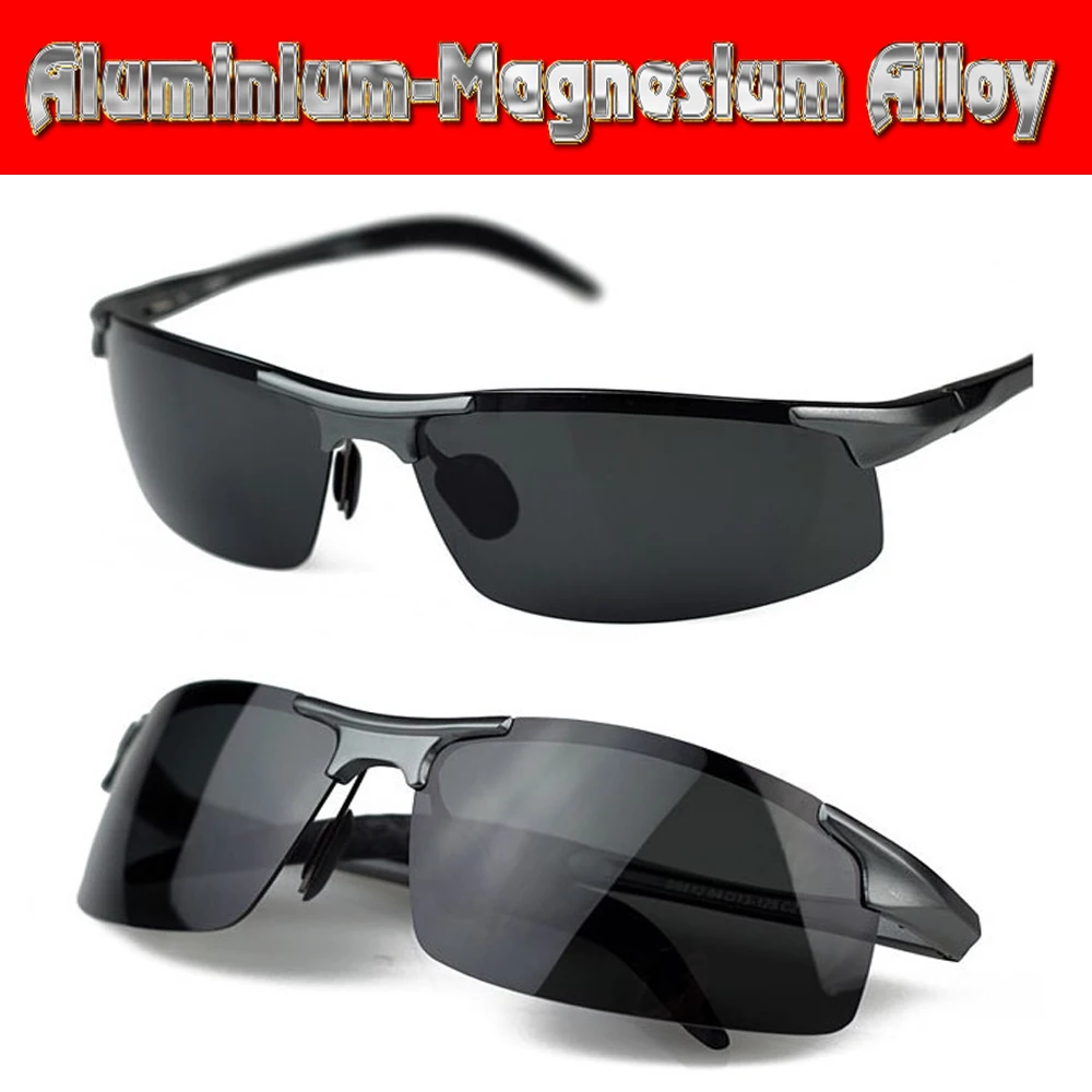 

2017 Special Offer Sport Gafas De Sol Aluminium Titanium Magnesium Battle Field Style Polarized Uv400 Uv100% Mens Sunglasses