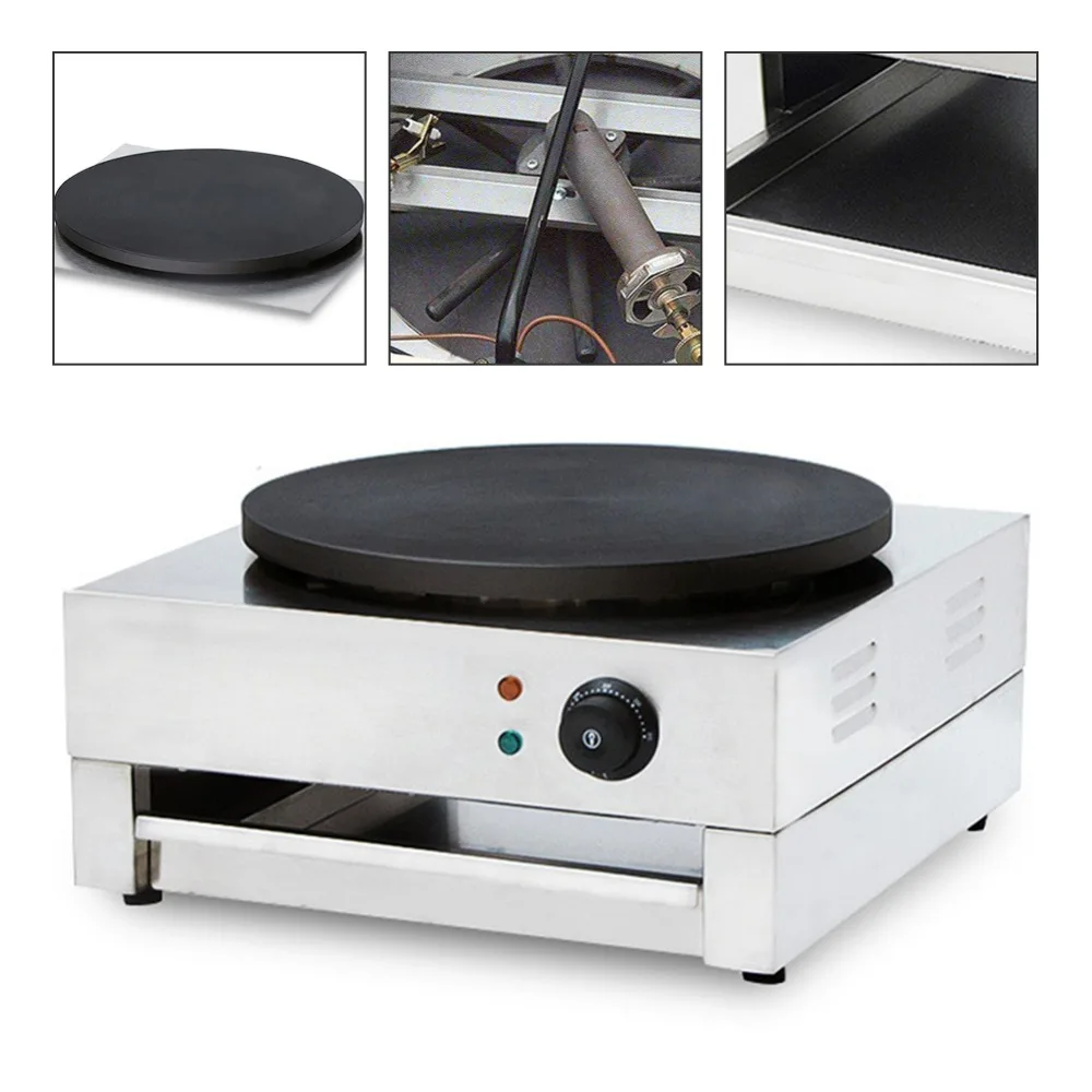 

Electric Crepe Maker Pizza Pancake Machine Non-stick 15.74'' Commercial Cake Making Kitchen Cooking Tools Bread Maker EU/US/UK