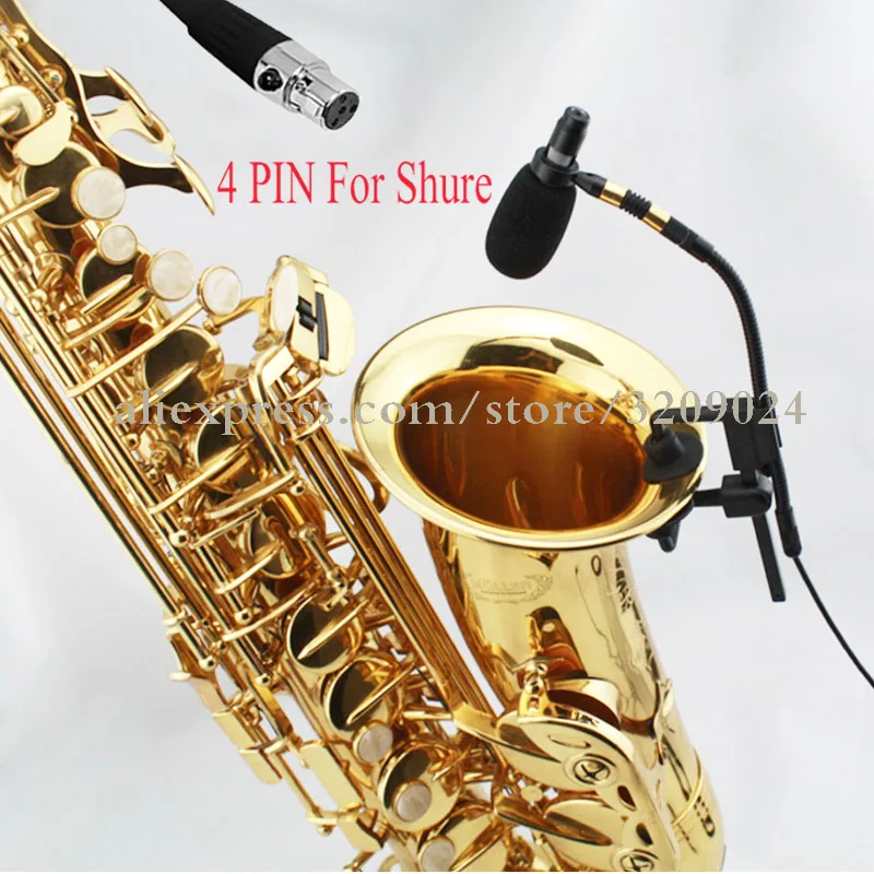 Saxophone Microphone Orchestra Trumpet Sax Gooseneck Musical Instrument
