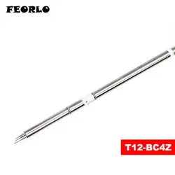 FEORLO 1 шт. жал T12 для HAKKO T12-BC1Z BC2Z BC3Z BC4Z D12 D32 D52 припоя паяльников пайки сварочный укусы