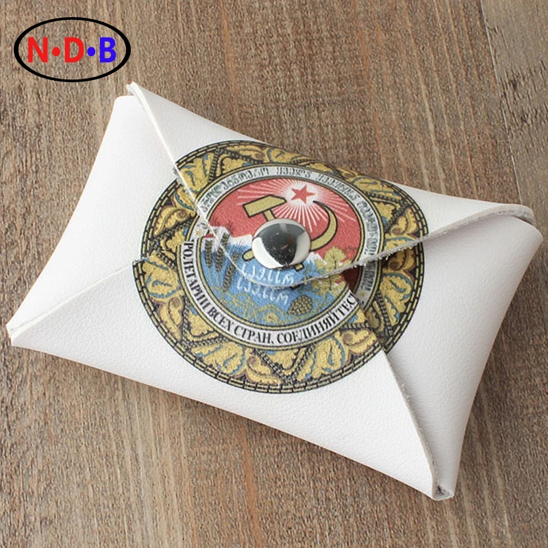 (Coin Purses)2016 new Russian zero wallet old stamp thin Coin Bag Purse Party emblem LQB1065 coin purses the movie aladdin and the magic lamp zero wallet metrosexual fashionista out coin purse bag lqb1046