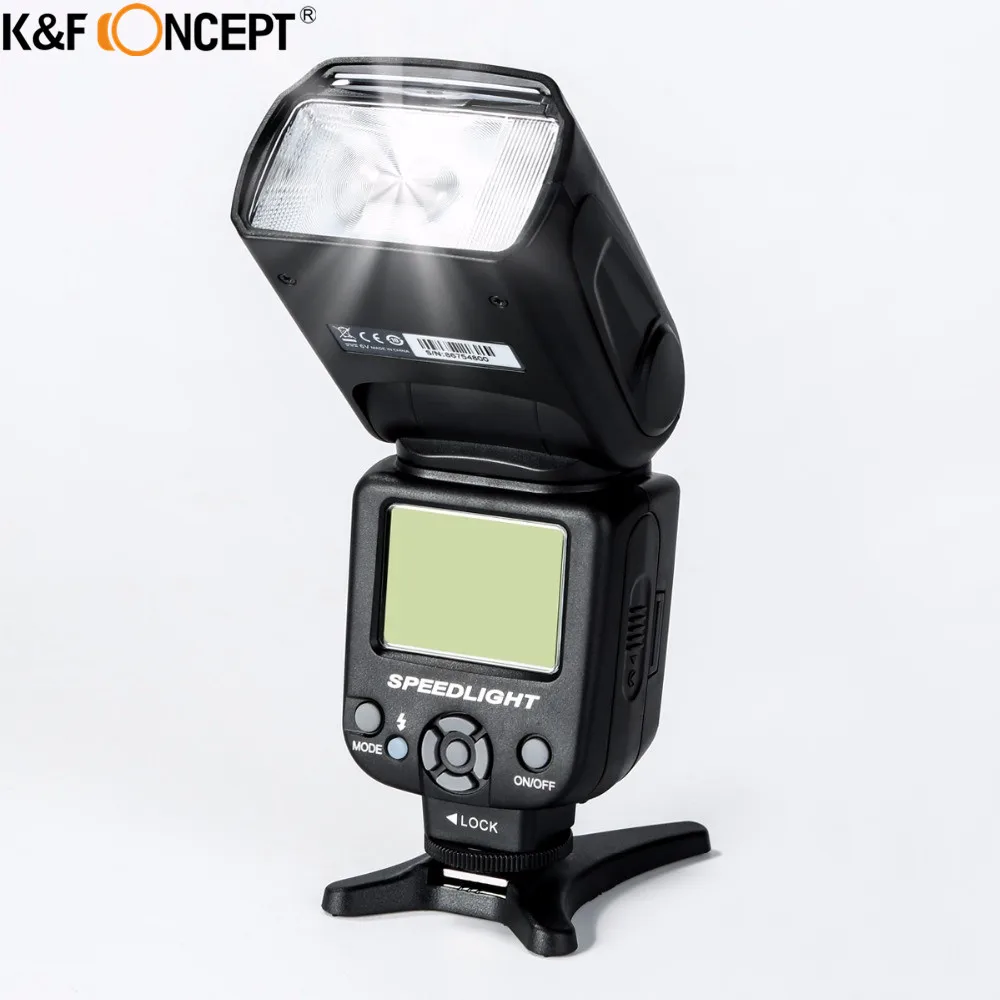 

K&F CONCEPT Flash Speedlite KF560 HSS 1/8000 Slave mode S1 S2 GN35 LCD Displsy Flash Light for Nikon Canon Fujifilm DSLR Cameras