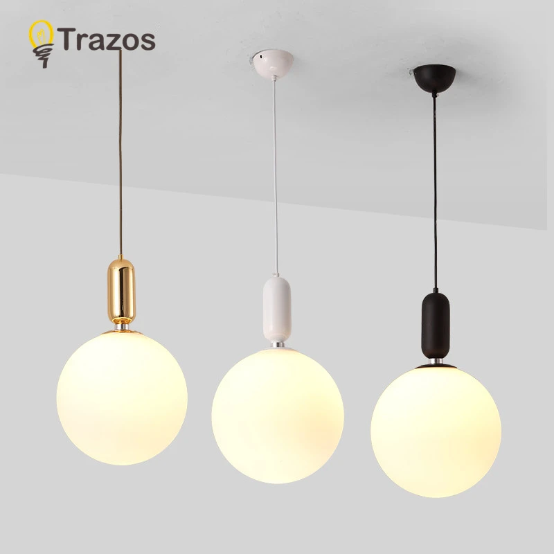 TRAZOS новый современный светодиодный подвесной светильник s E27 Круглый белый