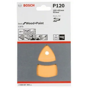 

BOSCH 2608607404 Lija Multi C470 102x62, 93mm G120 x10