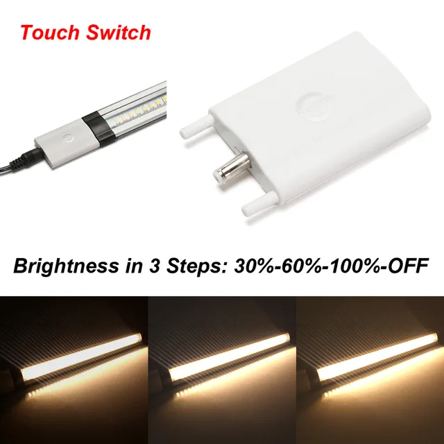 Kitchen Light Switch On Under Cabinet Lighting Lights Kitchen Light Switch On Under Cabinet Lighting Lights Dimmers Touch Brightness In 3 Steps 30 60 100 Off