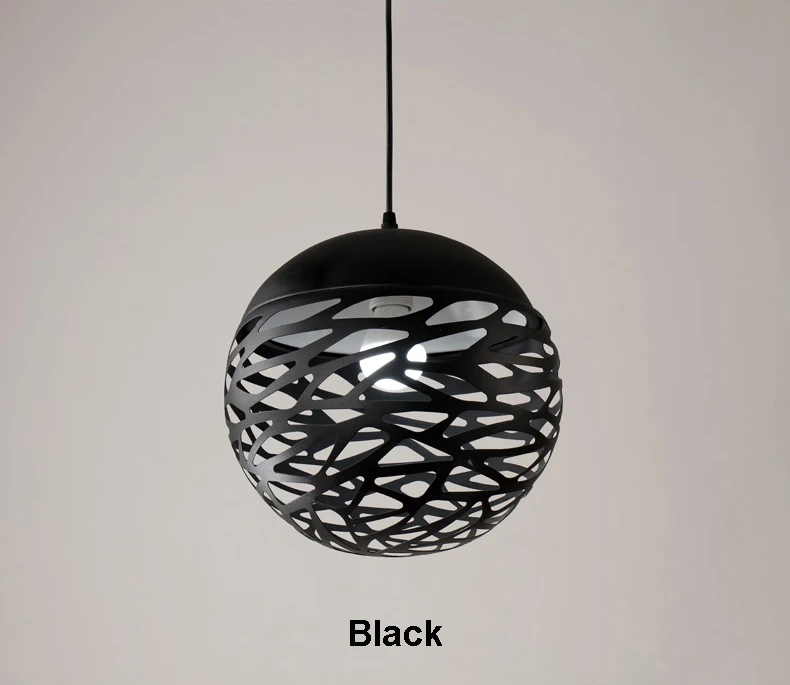 Современный светодиодный подвесной светильник, белый, черный, металлический подвесной светильник с рисунком для лестницы, столовой, гостиной, подвесной светильник ing