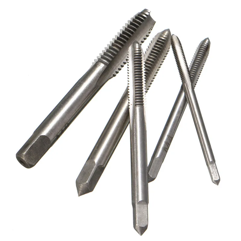 Hand Tool Set 5PCS HSS Hand Tap M3 M4 M5 M6 M8 Tap & Die Metalworking