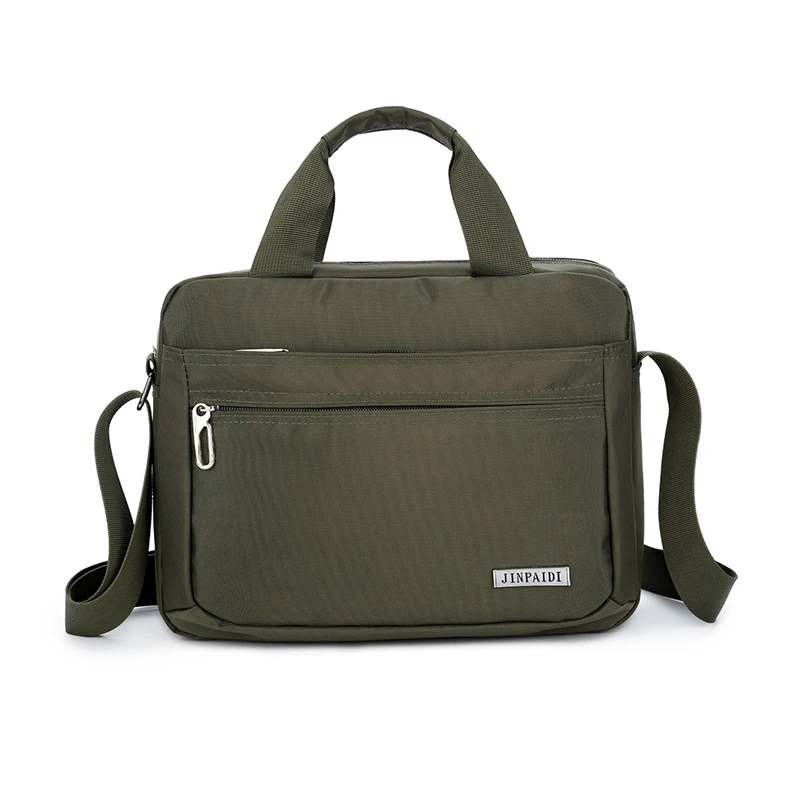 Men's Casual Shoulder Bags & Handbags Waterproof Nylon Mens Satchel Messenger Bag Black/Green Cross Bag For Men School Bags 
