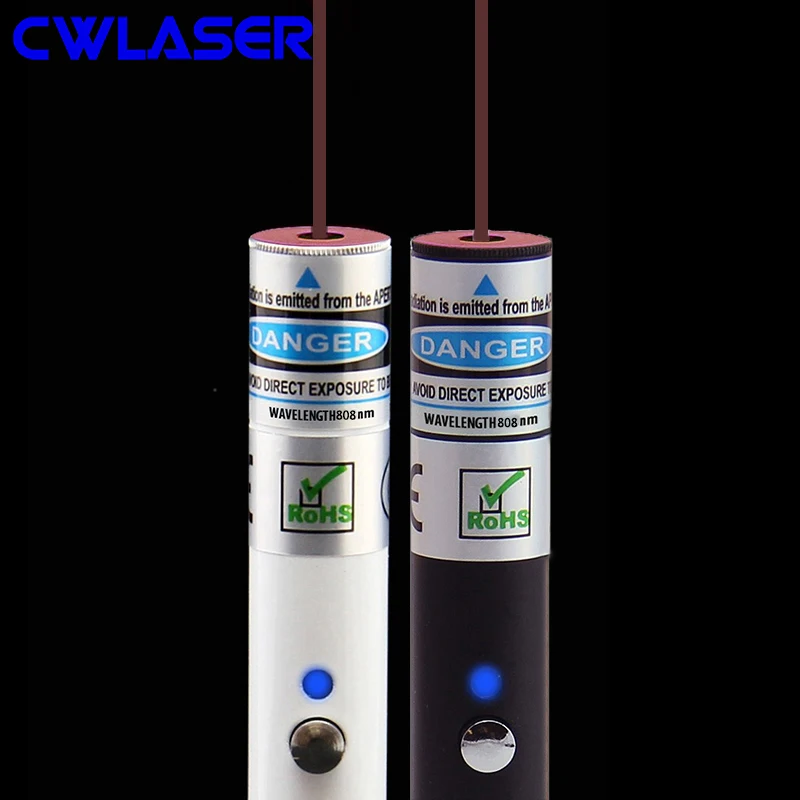 CWLASER 5 mW 300 808nm реальная мощность инфракрасный лазерный указатель ручка