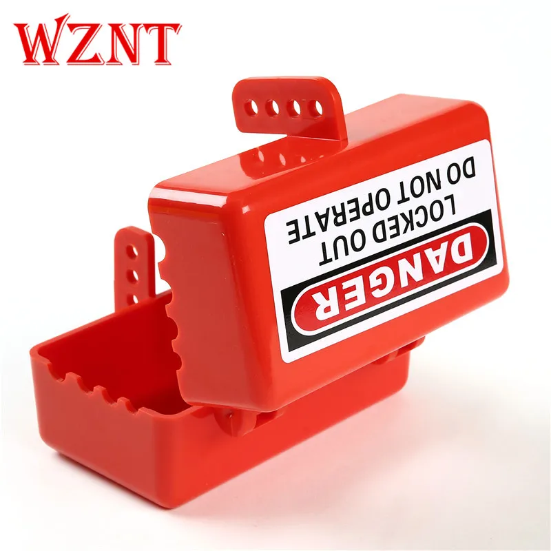 Power plug lock box for air conditioner plug washing machine Industrial energy isolation